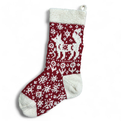 Hand Knitted Christmas Stocking