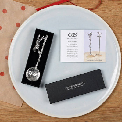 Fox Small Pewter Sugar Spoon