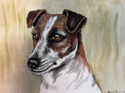Original watercolour by Catherine O'Donnell: “Portrait of a Faithful Friend”