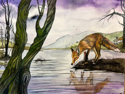 Original Watercolour Painting: Moonlit Waters - by Catherine O’Donnell