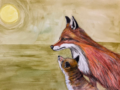 Original painting by Catherine O'Donnell - Golden Dawn (30 x 42 cm, unframed)