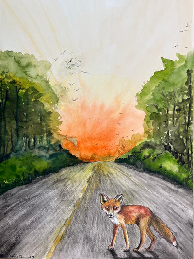 Original Catherine O'Donnell - 'First Light' - (30 x 42 cm, unframed)