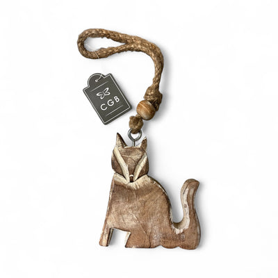 Shabby Chic Hanging Fox Ornament
