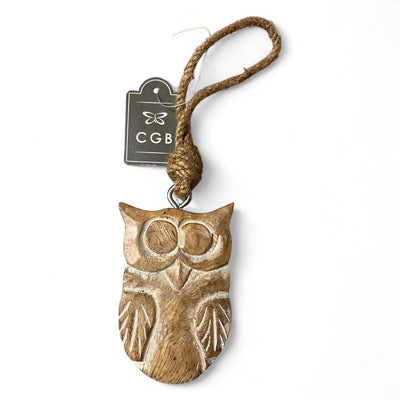 Shabby Chic Hanging Owl Ornament