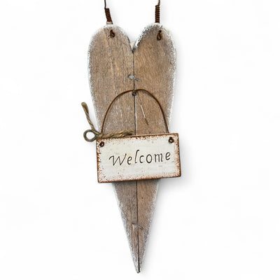 Shabby Chic Hanging Welcome Sign