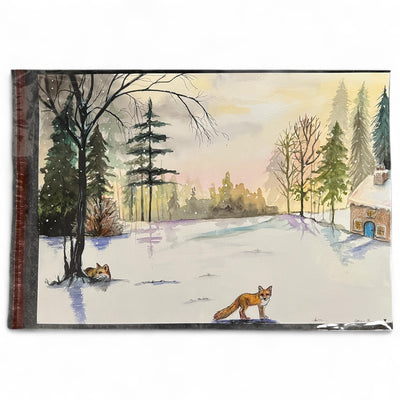 Original Watercolour Painting: 'Snowfield' by Catherine O’Donnell