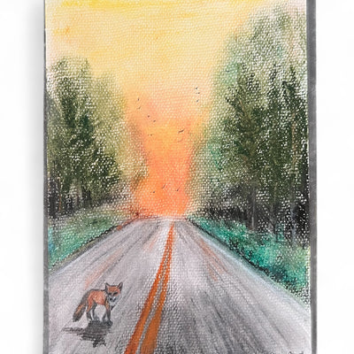 Original Mixed Media Painting: 'Dawn Pathway' by Catherine O’Donnell