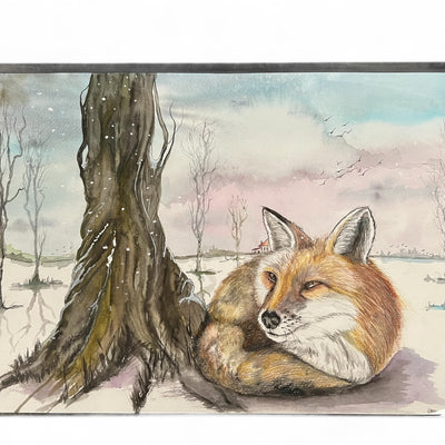 Original Watercolour Painting: 'Watcher of the Forest' by Catherine O’Donnell