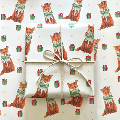 Foxy Christmas Wrapping Paper