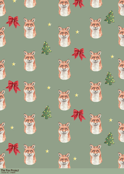 Foxy Christmas Wrapping Paper