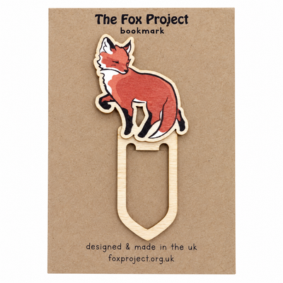 The Fox Project Wooden Bookmark
