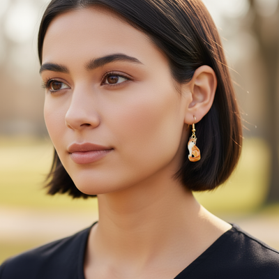 Bill Skinner Fox Drop Earrings
